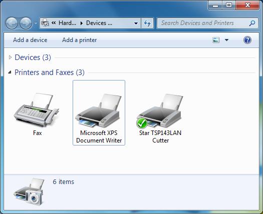(3) In Control Panel, select Devices and Printers for Windows 7, Printers for