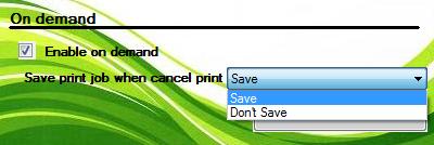 4.4.3. On demand This function reduces the amount of paper wasted on unnecessary printings by prompting the user to select whether or not to print the data.