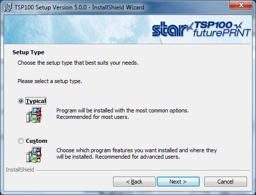 (8) Choose the Typical installation option to be sure