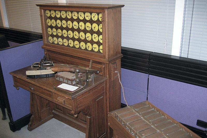 Early History of Computing Herman Hollerith Tabulating machine used for 1890 U.S. Census. This is the official birthday of the data processing industry.