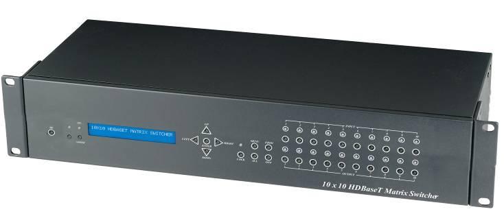 HDMI Matrix Switcher Series ITEM NO.: HE10M 10 x 10 HDMI Matrix Switcher HE10M 10x10 HDMI Matrix Switch allows you to route 10 HD sources to any 10 HD displays!