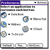 Automatically Launch Pocket Verifier Professional: You can automatically launch Pocket CrossCheck when you press a specific button on the bottom of your PDA.