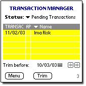 Working with Un-Approved Transactions from the Transaction Manager Introduction There may be times when you are unable to perform a wireless approval for a credit card or account transfer after