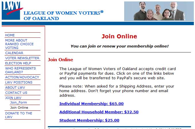 Links to PayPal Web sites attract members A partial survey found Leagues who gained new members:
