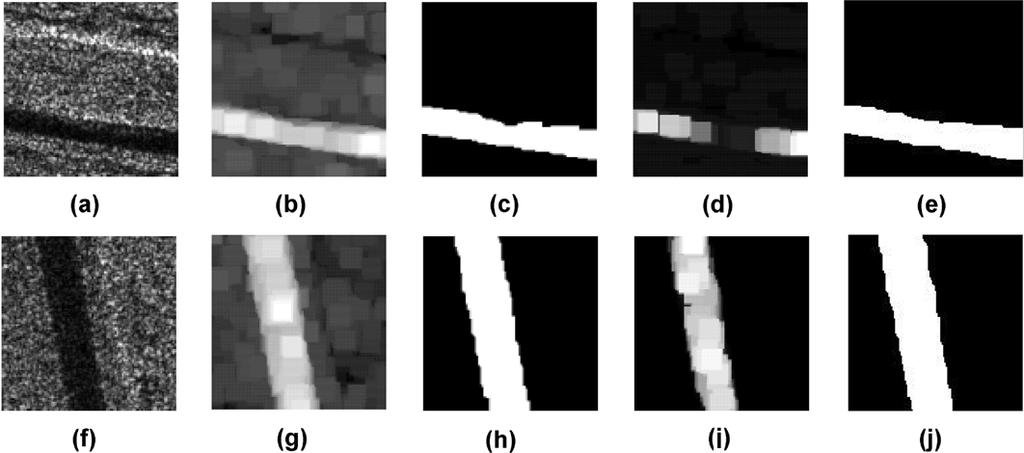 542 IEEE TRANSACTIONS ON SYSTEMS, MAN, AND CYBERNETICS PART B: CYBERNETICS, VOL. 35, NO. 3, JUNE 2005 Fig. 2. Testing SAR images containing road. (a) Unpaved road versus field.