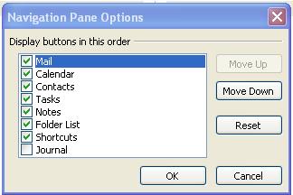 Customizing the Navigation Pane The Navigation Pane provides easy access and centralized navigation to the various areas of Outlook.
