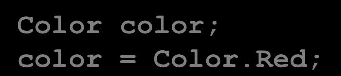 Enum Dùng kiểu enum Ví dụ hay Hiện giá trị enum Ví dụ Color color;