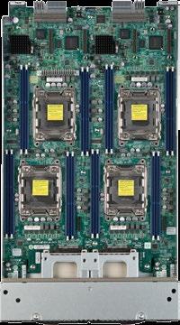 DIMM slots DDR3 per node 4-Socket Blade TwinBlade Model SBI-7147R-S4X/S4F SBI-7227R-T2 Server Nodes/42U Rack 60 120 Processor Quad Intel Xeon processor E5-4600/E5-4600 v2 product families, with QPI