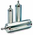 Cylindrar Cylindrar av rostfritt stål ISO 6431 - P1S Konstruktion helt i rostfritt stål Standard ISO 6431, cyl.