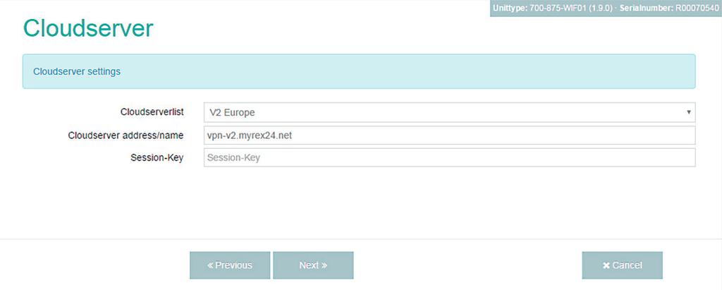 Select the following setting from the list of portal servers: "V2 Europe".