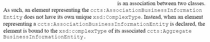 ASBIEs as XML Schema: the