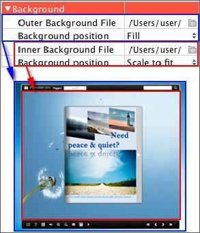 iii. Background Image setting in Float template The Float template enables you to add two background