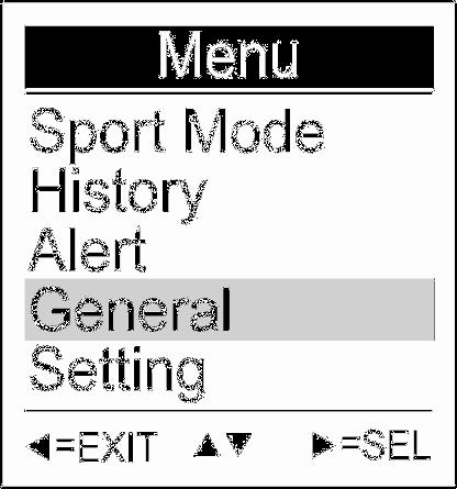 General Setting General submenu contains auto flip page, log
