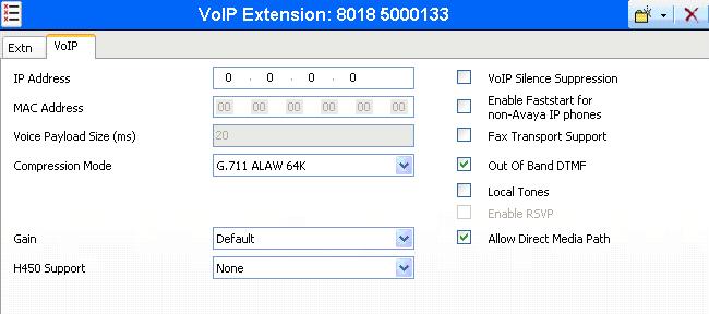 Figure 9: Extensions: VoIP Tab 3.1.6.
