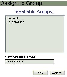 Chapter 6: Appraisal Form Sections 3 Click the Assign Groups button. NOTE: If no Optional Competency is chosen, an error message is displayed when you click the Assign Groups button.