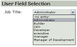 Adding Participants to an Appraisal Process 2 Click the Select button and choose a Job Title from the User Field Selection drop-down list. 3 Click the Find button.
