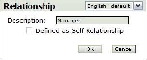 Chapter 14: Multirater 2 From the left navigator, click the Multirater Options link. 3 In the Relationships area, select the relationship you want to edit, and then click the Edit button.