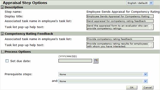 Configuring a Competency Rating Step When the subject sends the Appraisal to another employee for the competency review, the employee owns the form until they have completed their evaluation.