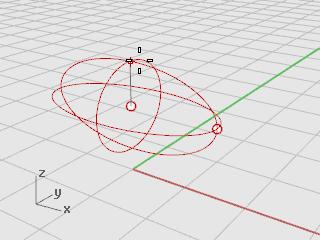 8. At the End of third axis prompt, type 9, and press Enter. You now have an egg shape that has different dimensions in all three directions. 9. Rotate the perspective viewport so you are looking along the x-axis as illustrated.