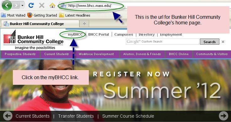 Obtaining your Bunker Hill Community College Network / Web Advisor Username and Password If you have never logged on to Web