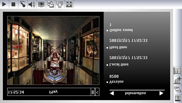 4.4 SingleView MPEG4 Encoder Viewer 1 2 3 4 5 6 7 8 16 15 14 13 12 11 10 9 The controls in the SingleView Viewer: No Name Description 1 Countdown Timer Indicates the remaining time when you log in as