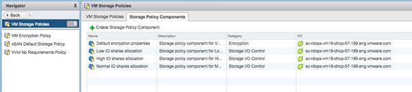 3.1 Storage Policy Based Management I/O Filters are applied to VMs and/or VMDKs through policy.