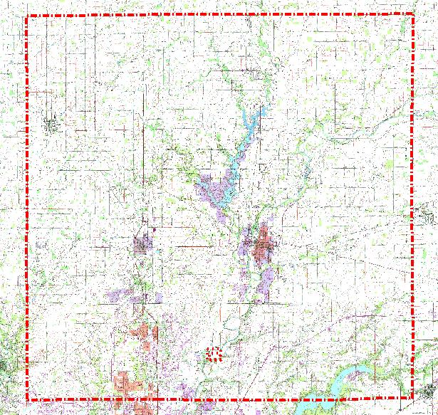Use 1/2 crop land, 1/4 woodland and 1/4 urban Major Cities Noblesville,