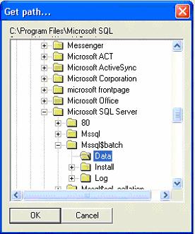 (Microsoft Database Engine) installed by CitectSCADA Batch. You can choose another location if you wish.