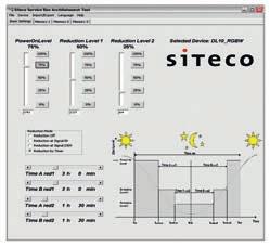 Light management Siteco Service Box 6 121 50 251 Siteco Service Box for LED road luminaires with Plus performance package Siteco Service Box for parameterizing the operating electronics of all Siteco