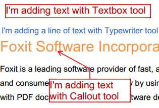 Typewriter: Add a text comment without any text box. Textbox: Add a text comment in a text box. Callout: Add a text comment in a callout text box.
