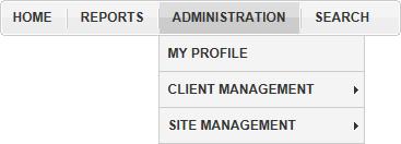 About the Admin Portal and User Roles Administration Menu When you sign in as an administrator, the menu bar includes the ADMINISTRATION menu.