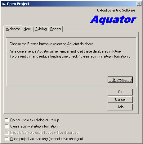 For further information see Licencing Aquator.