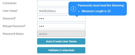 Password Management Step 9 (continued) If the credentials do not meet the criteria, you will prompted to making changes to meet the criteria If the company is utilizing Password expirations, the