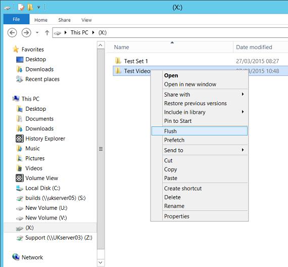 Windows Explorer Extensions. Note: Windows Explorer sometimes spontaneously reads files after a flush operation.