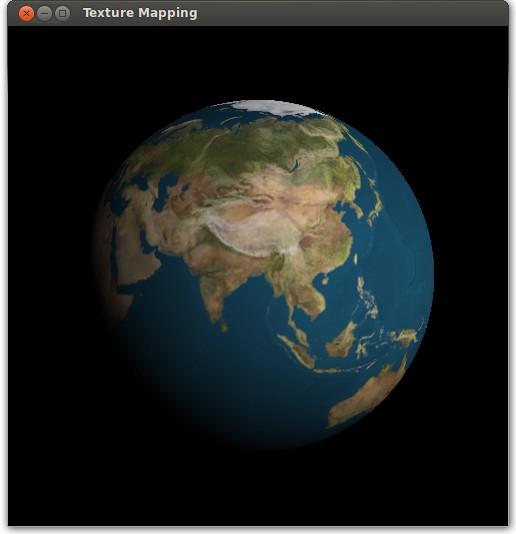 Mapping a 2D texture on a sphere using