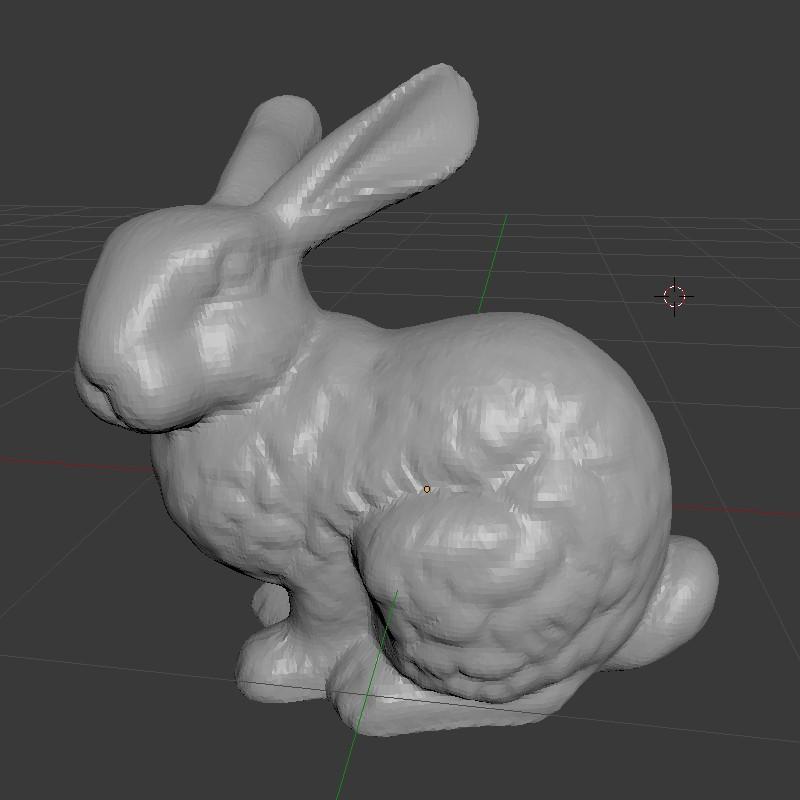 Normal mapping case study The left bunny contains 69566 triangles, the right one 1392 triangles.