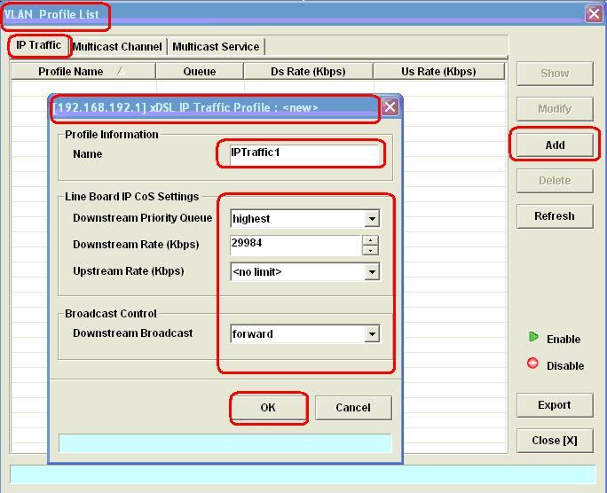 Step 8: Configure VLAN Profile Select L4, right click and navigate