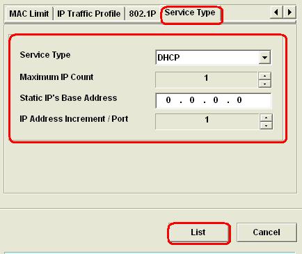 Please note that service type here is not applicable because in Step 4, the NCT1901 board initialisation indicates that the Service Type Control option was set to disabled.