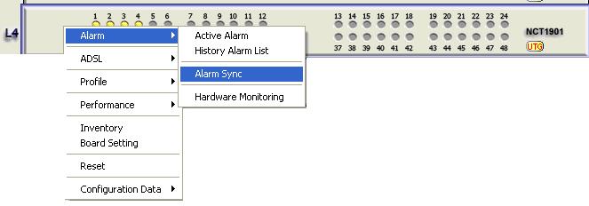 Alarm Syn to reflect