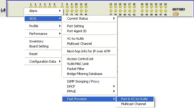 Steps & Procedures Step1: Configure NCT192_B DSL port with VLANs.