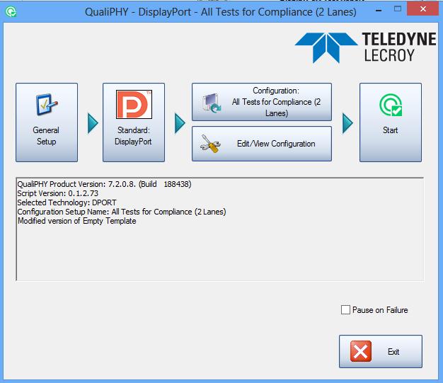 6.4. VESA Approved Test Fixtures Figure 2: QualiPHY DisplayPort Software The following diagram shows approved test fixtures for DP Source testing as of the writing of this document.