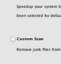 On select volume screen there are two scanning options, Recommended Scan (for