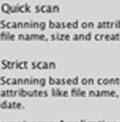 Scanning will be done for files greater than the specified