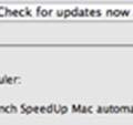 Scheduler supports settings for updating and launching SpeedUpp Mac.