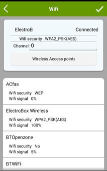Select the WiFi network you want to connect to.