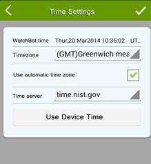 By time zone - tap on the Time Zone button and choose your time zone from the list provided. 2.