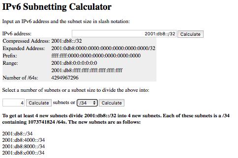 Fig. 3. Online VLSM/CIDR Calculator http://subnettingpractice.com/vlsm.