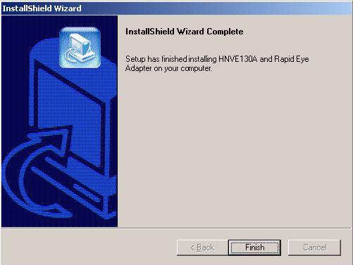 4. After the installation is complete, Figure 2-17 will appear. Figure 2-17 InstallShield Wizard Complete 5. Click Finish to exit from the InstallShield Wizard.