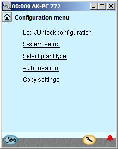 Configuration - continued Unlock the configuration of the controllers 1.