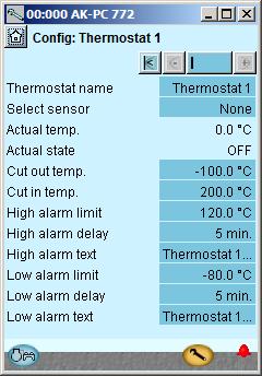 Configuration - continued Separate thermostat 1. Select thermostat 2. Select actual thermostat 3. Define the required thermostat functions In our example, separate thermostat functions are not used.